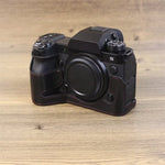 Étui demi-cuir PU pour appareil photo Fujifilm XH2S, filetage 1/4 pouce.