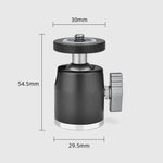 Adaptateur de rotule panoramique en métal pour trépied YELANGU LW-A01, LW-A01