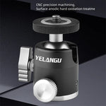 Adaptateur de rotule panoramique en métal pour trépied YELANGU LW-A01, LW-A01