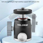 Adaptateur de rotule panoramique en métal pour trépied YELANGU LW-A01, LW-A01