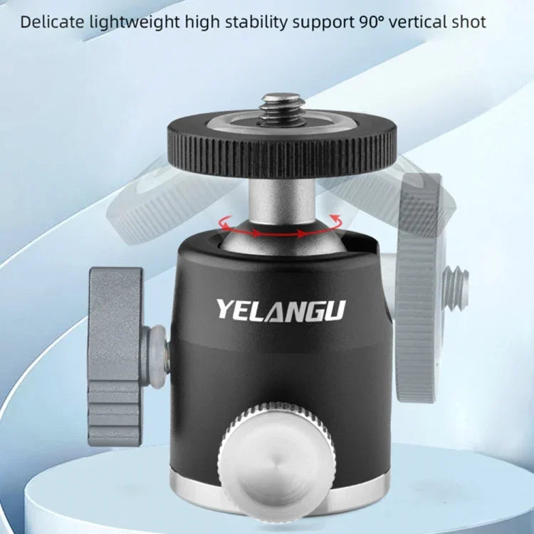 Adaptateur de rotule panoramique en métal pour trépied YELANGU LW-A01, LW-A01