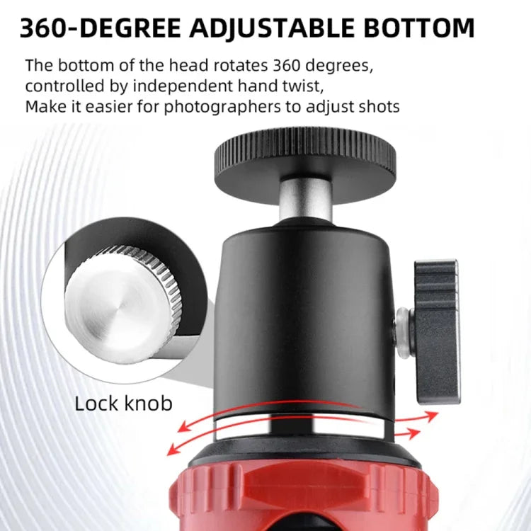 Adaptateur de rotule panoramique en métal pour trépied YELANGU LW-A01, LW-A01