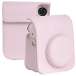 Étui en cuir intégral avec bandoulière pour appareil photo FUJIFILM instax mini 12