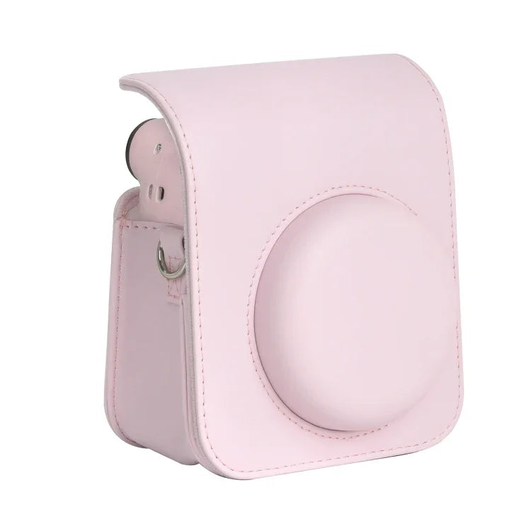 Étui en cuir intégral avec bandoulière pour appareil photo FUJIFILM instax mini 12