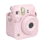 Étui en cuir intégral avec bandoulière pour appareil photo FUJIFILM instax mini 12