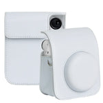 Étui en cuir intégral avec bandoulière pour appareil photo FUJIFILM instax mini 12
