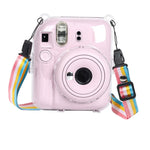 Étui rigide Crystal avec bandoulière pour appareil photo FUJIFILM Instax mini 12
