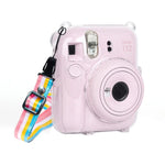 Étui rigide Crystal avec bandoulière pour appareil photo FUJIFILM Instax mini 12