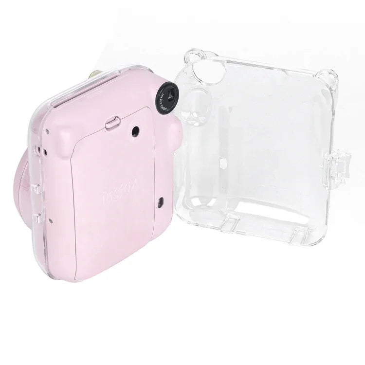 Étui rigide Crystal avec bandoulière pour appareil photo FUJIFILM Instax mini 12