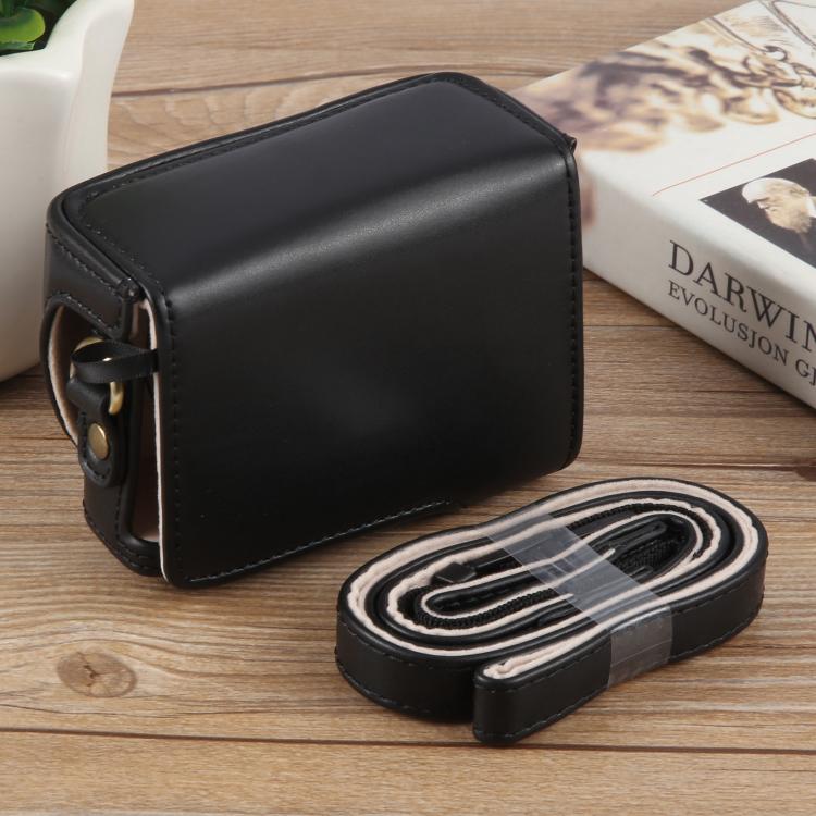 Étui en cuir intégral avec bandoulière pour caméra vlog Sony ZV-1F