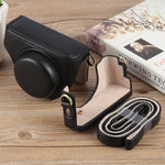 Étui en cuir intégral avec bandoulière pour caméra vlog Sony ZV-1F