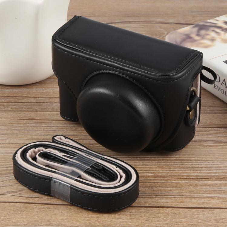 Étui en cuir intégral avec bandoulière pour caméra vlog Sony ZV-1F