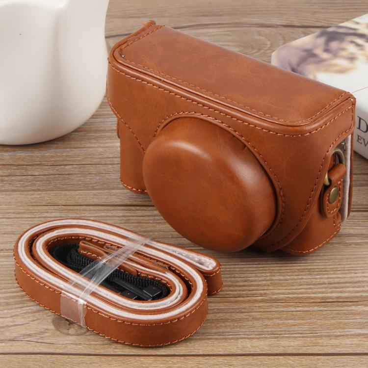 Étui en cuir intégral avec bandoulière pour caméra vlog Sony ZV-1F