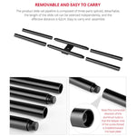 Rail de raccordement coulissant YELANGU YLG0119A de 60 cm avec boucle pour chariot, compatible avec appareils photo reflex et caméras vidéo.