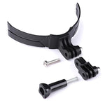 Kit de fixation pliable pour casque de téléphone avec caméra d'action, boucle en J, pince rotative et adaptateur.
