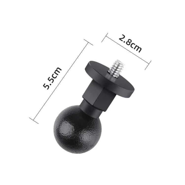 Adaptateur de support à rotule ABS à vis de 25 mm (1/4 pouce)