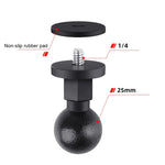 Adaptateur de support à rotule ABS à vis de 25 mm (1/4 pouce)