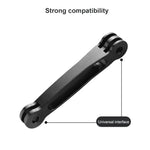 Bras d'extension articulé en aluminium 3 en 1 pour GoPro, Insta360, DJI et autres caméras d'action, 3 en 1