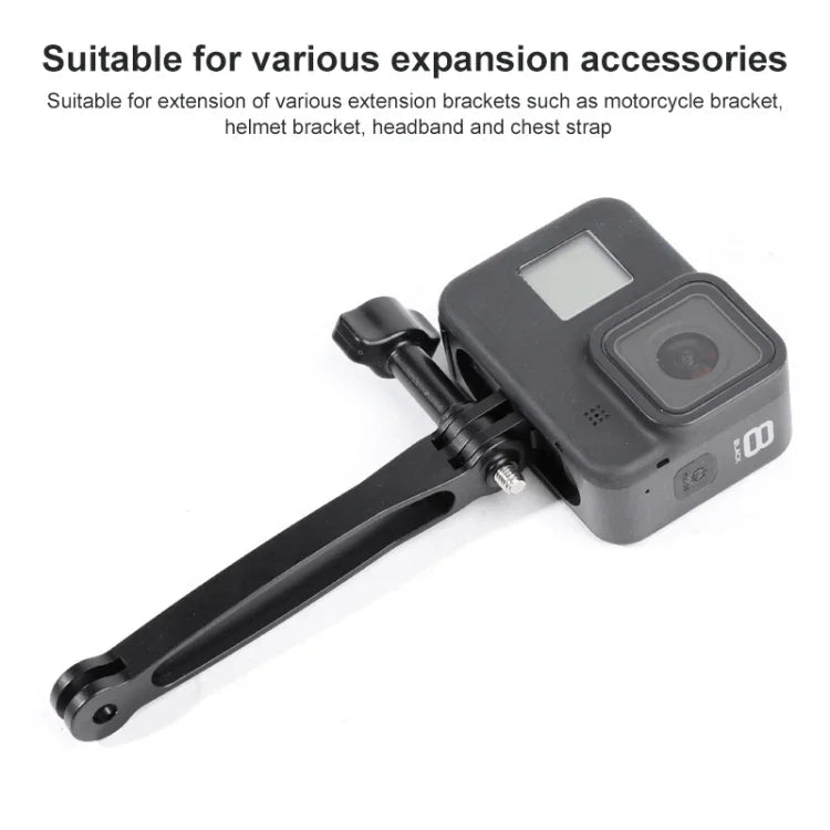 Bras d'extension articulé en aluminium 3 en 1 pour GoPro, Insta360, DJI et autres caméras d'action, 3 en 1