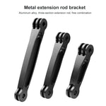 Bras d'extension articulé en aluminium pour GoPro, Insta360, DJI et autres caméras d'action, longueur : 10,8 cm.