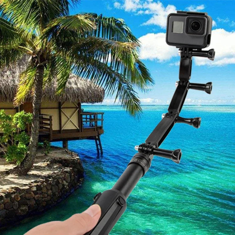 Bras d'extension articulé en aluminium pour GoPro, Insta360, DJI et autres caméras d'action, longueur : 10,8 cm.