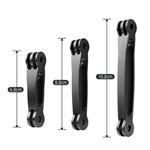 Bras d'extension articulé en aluminium pour GoPro, Insta360, DJI et autres caméras d'action, longueur : 8,8 cm.