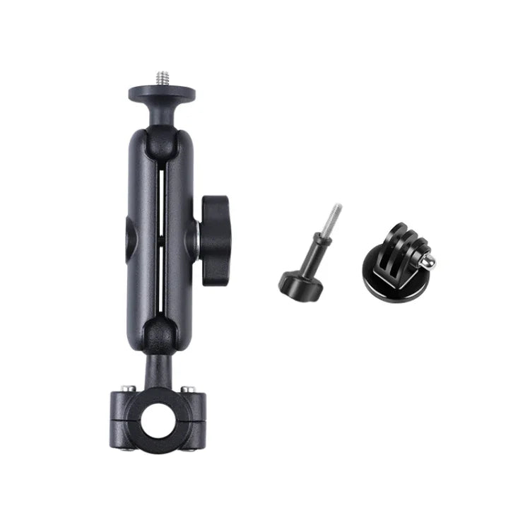 Support de guidon à rotule de 21 mm pour siège avant de voiture, avec adaptateur pour trépied et vis, compatible avec GoPro, Insta360, DJI et autres caméras d'action, 21 mm x 16,3 cm.