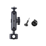 Support de guidon à rotule de 21 mm pour siège avant de voiture, avec adaptateur pour trépied et vis, compatible avec GoPro, Insta360, DJI et autres caméras d'action, 21 mm x 16,3 cm.