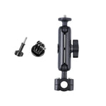 Support de guidon à rotule de 21 mm pour siège avant de voiture, avec adaptateur pour trépied et vis, compatible avec GoPro, Insta360, DJI et autres caméras d'action, 21 mm x 16,3 cm.