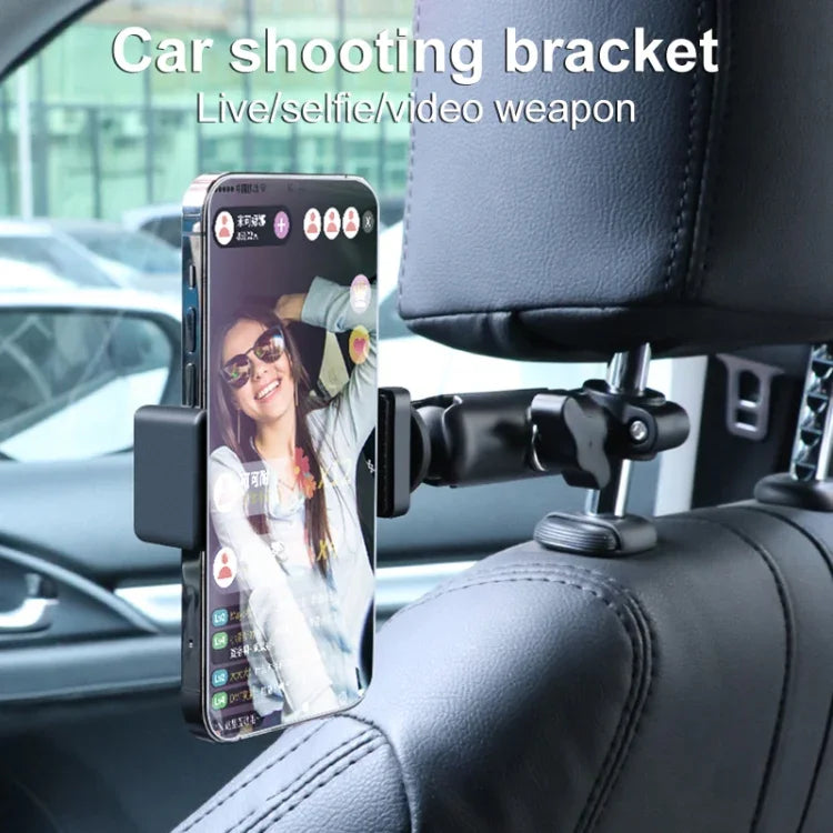 Support de guidon à rotule de 21 mm pour siège avant de voiture, avec adaptateur pour trépied et vis, compatible avec GoPro, Insta360, DJI et autres caméras d'action, 21 mm x 16,3 cm.