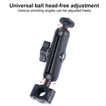 Support de guidon à rotule de 21 mm pour siège avant de voiture, avec adaptateur pour trépied et vis, compatible avec GoPro, Insta360, DJI et autres caméras d'action, 21 mm x 16,3 cm.