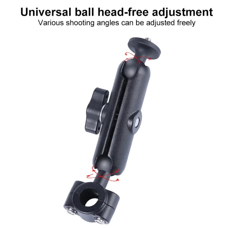 Support de guidon à rotule de 21 mm pour siège avant de voiture, avec adaptateur pour trépied et vis, compatible avec GoPro, Insta360, DJI et autres caméras d'action, 21 mm x 16,3 cm.