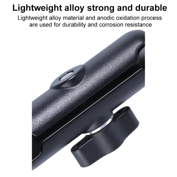 Support de guidon à rotule de 21 mm pour siège avant de voiture, avec adaptateur pour trépied et vis, compatible avec GoPro, Insta360, DJI et autres caméras d'action, 21 mm x 16,3 cm.