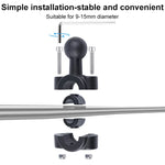 Support de guidon à rotule de 21 mm pour siège avant de voiture, avec adaptateur pour trépied et vis, compatible avec GoPro, Insta360, DJI et autres caméras d'action, 21 mm x 16,3 cm.