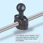 Support de guidon à rotule de 21 mm pour siège avant de voiture, avec adaptateur pour trépied et vis, compatible avec GoPro, Insta360, DJI et autres caméras d'action, 21 mm x 16,3 cm.