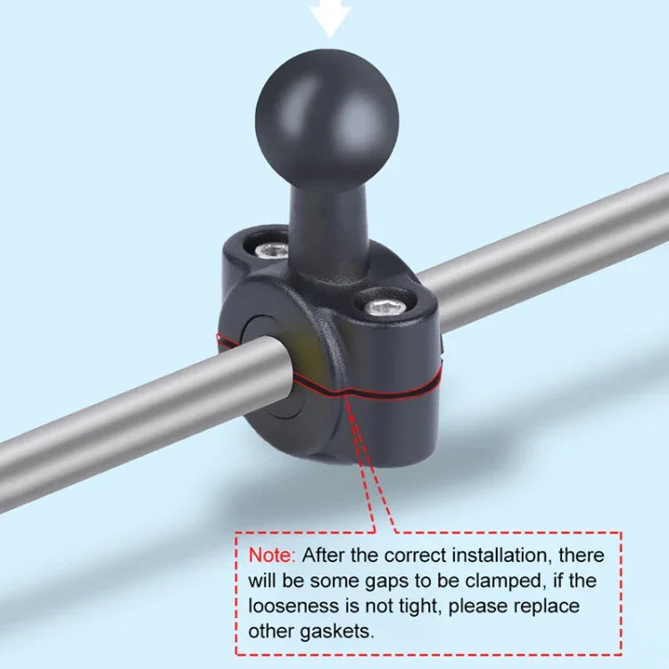 Support de guidon à rotule de 21 mm pour siège avant de voiture, avec adaptateur pour trépied et vis, compatible avec GoPro, Insta360, DJI et autres caméras d'action, 21 mm x 16,3 cm.