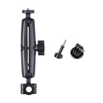 Support de guidon à rotule de 25 mm pour siège avant de voiture, avec adaptateur pour trépied et vis, compatible avec GoPro, Insta360, DJI et autres caméras d'action, 25 mm x 22 cm.