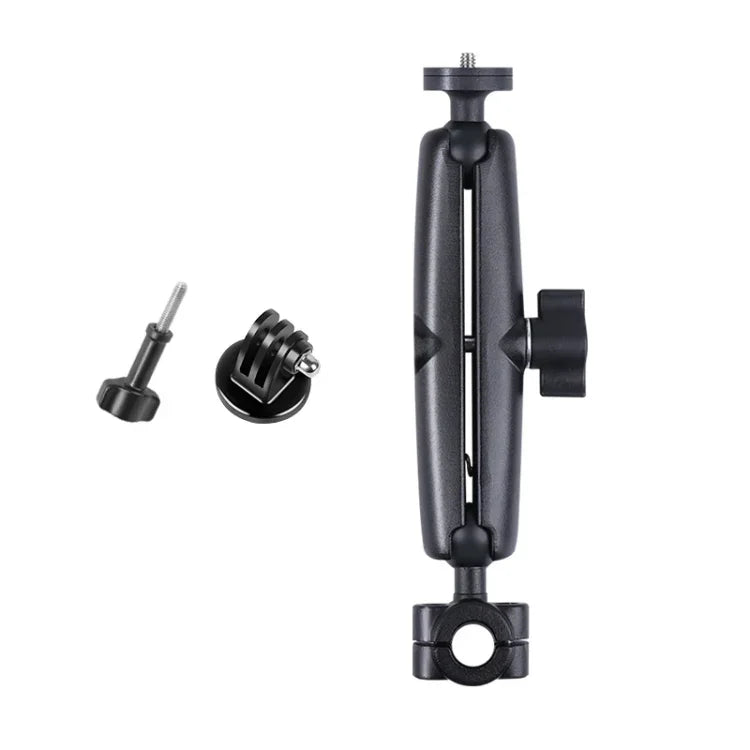 Support de guidon à rotule de 25 mm pour siège avant de voiture, avec adaptateur pour trépied et vis, compatible avec GoPro, Insta360, DJI et autres caméras d'action, 25 mm x 22 cm.