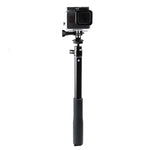 Support trépied pliable et multifonctionnel avec poignée de 30 à 93 cm, idéal pour les selfies, compatible avec GoPro, Insta360, DJI et autres caméras d'action, ainsi que les téléphones. Longueur : 30 à 93 cm.