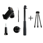 Support trépied pliable et multifonctionnel avec poignée de 30 à 93 cm, idéal pour les selfies, compatible avec GoPro, Insta360, DJI et autres caméras d'action, ainsi que les téléphones. Longueur : 30 à 93 cm.