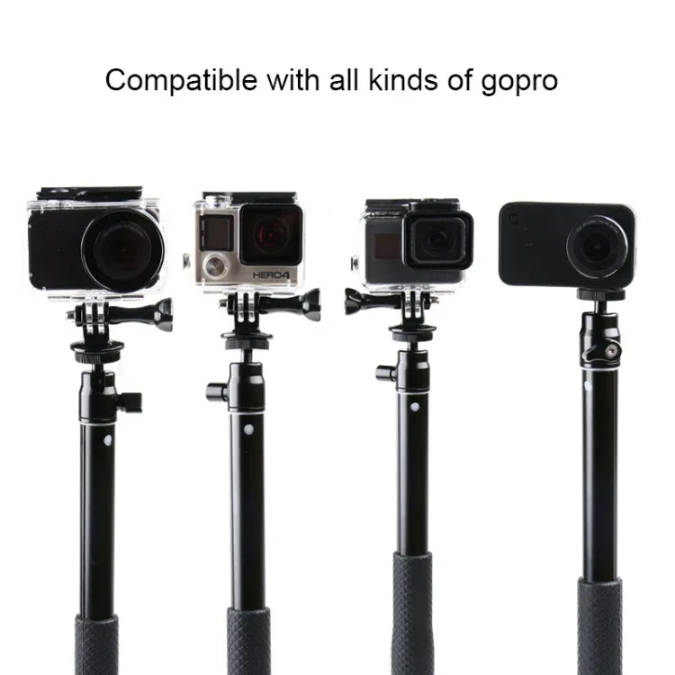 Support trépied pliable et multifonctionnel avec poignée de 30 à 93 cm, idéal pour les selfies, compatible avec GoPro, Insta360, DJI et autres caméras d'action, ainsi que les téléphones. Longueur : 30 à 93 cm.