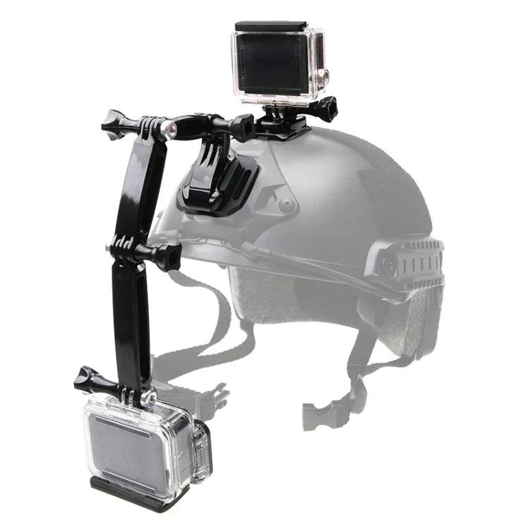 Kit de fixation avant pour casque compatible avec GoPro, Insta360, DJI et autres caméras d'action.