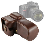 Étui intégral en cuir PU pour appareil photo Nikon D7200 / D7100 / D7000 (objectif 18-200 / 18-140 mm), pour D7200