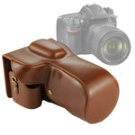 Étui intégral en cuir PU pour appareil photo Nikon D7200 / D7100 / D7000 (objectif 18-200 / 18-140 mm), pour D7200