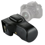 Étui intégral en cuir PU pour appareil photo Canon EOS 760D / 750D (objectif 18-135 mm), compatible avec l'EOS 760D.