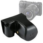 Étui intégral en cuir PU avec bandoulière pour appareil photo Sony NEX 7 / F3 (objectif 18-55 mm), pour Sony NEX 7 / F3, pour Sony NEX 7