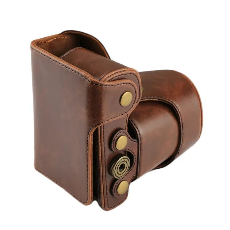 Étui intégral en cuir PU avec bandoulière pour appareil photo Sony NEX 7 / F3 (objectif 18-55 mm), pour Sony NEX 7 / F3, pour Sony NEX 7