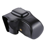 Étui intégral en cuir PU pour appareil photo Canon EOS 200D (objectif 18-55 mm), compatible avec EOS 200D