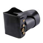 Étui intégral en cuir PU pour appareil photo Canon EOS 200D (objectif 18-55 mm), compatible avec EOS 200D