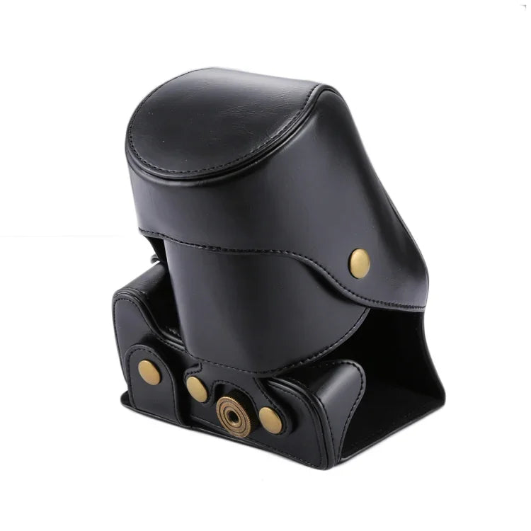 Étui intégral en cuir PU pour appareil photo Canon EOS 200D (objectif 18-55 mm), compatible avec EOS 200D